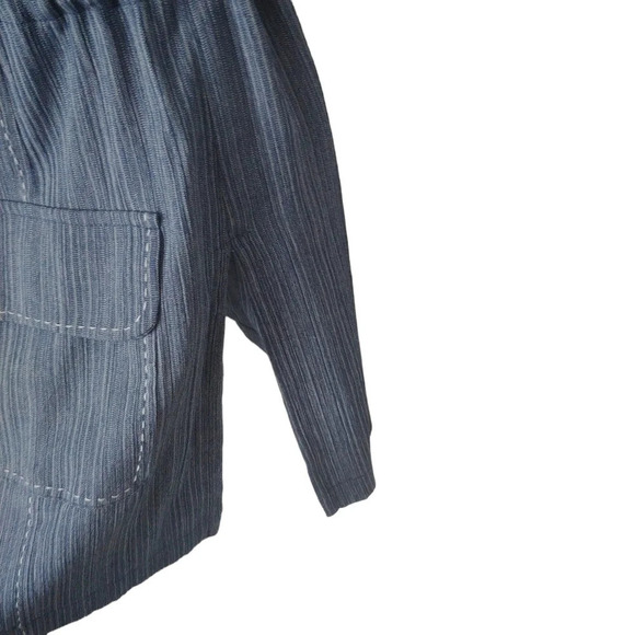 Marie Claire Safari Style  Tunic with Tie Blue/White 4/5 - Picture 4 of 8